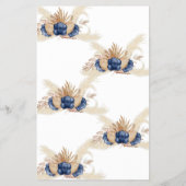 Wie alt war die Blue Flowers Shower Game Card? Flyer (Hinten)