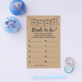 Wie alt war die Braut, um ein rustikales Duschspie Flyer (Einzeln)