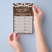 Wie alt war die Bridge Western Brautparty Game Car Flyer (Handgriff)