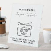 Wie alt war die Kinderspielkarte? Sockelschild (In Situ)