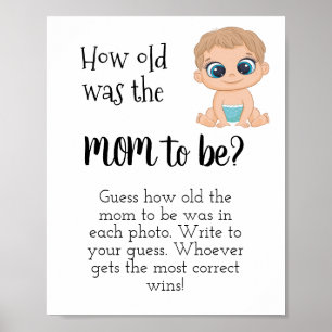 Wie alt war die Mama?Baby Jungen Poster