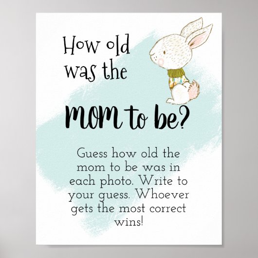Wie alt war die Mama? Hase Poster (Vorne)