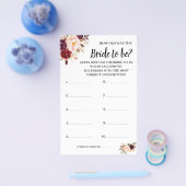 Wie alt war die Marsala Blume Showgame Card? Flyer (Einzeln)