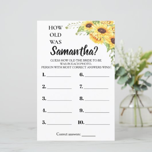 Wie alt war ihr Brautparty englisch spanisch (Stehend Vorderseite)