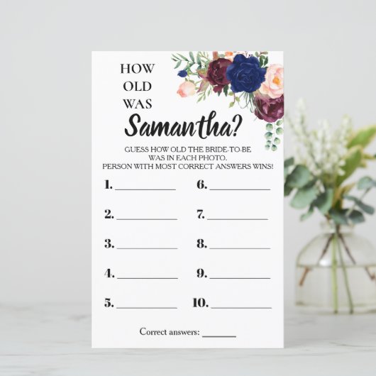 Wie alt war ihr Brautparty englisch spanisch (Stehend Vorderseite)