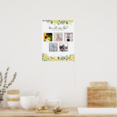 Wie alt war sie? Duschgamposter mit Fotos Poster (Küche)