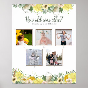 Wie alt war sie? Poster für das Brause Shower Spie