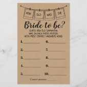 Wie alt war sie rustikal duschte zweisprachiges Sp (Vorderseite)