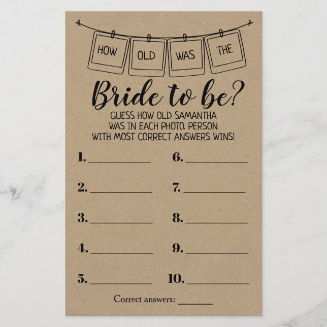 Wie alt war sie rustikal duschte zweisprachiges Sp (Vorderseite)