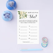 Wie alt war sie? White Rose Game Card Flyer (Einzeln)