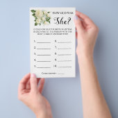 Wie alt war sie? White Rose Game Card Flyer (Handgriff)