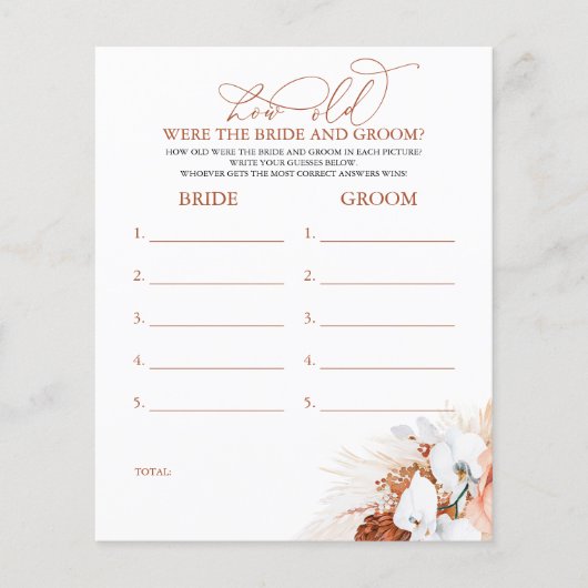Wie alt waren die BRIDE und das Game (Vorderseite)
