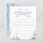 Wie alt waren die BRIDE und das Game (Vorne/Hinten)