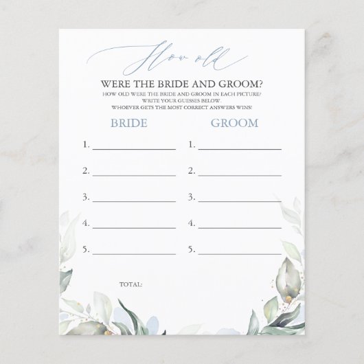 Wie alt waren die BRIDE und das Game (Vorderseite)