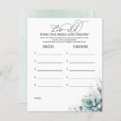 Wie alt waren die BRIDE und das Game (Vorne/Hinten)