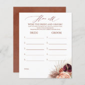 Wie alt waren die BRIDE und das Game (Vorne/Hinten)