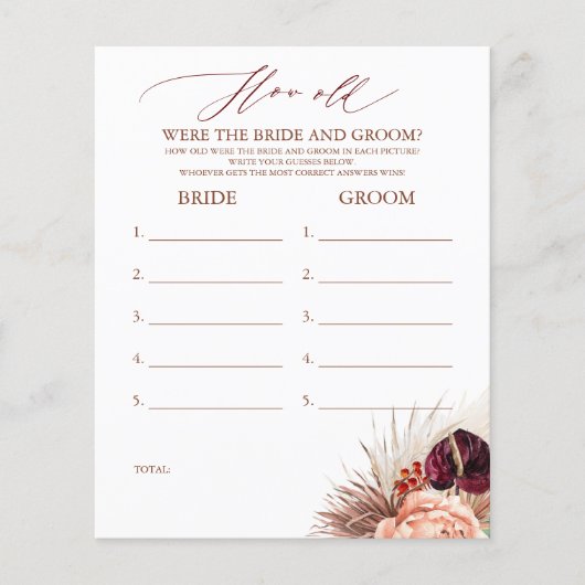 Wie alt waren die BRIDE und das Game (Vorderseite)