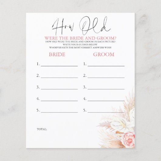 Wie alt waren die BRIDE und das Game (Vorderseite)