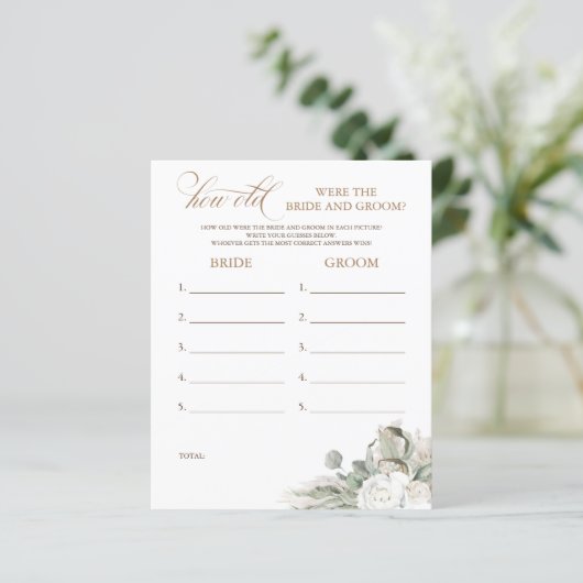 Wie alt waren die BRIDE und das Game (Stehend Vorderseite)