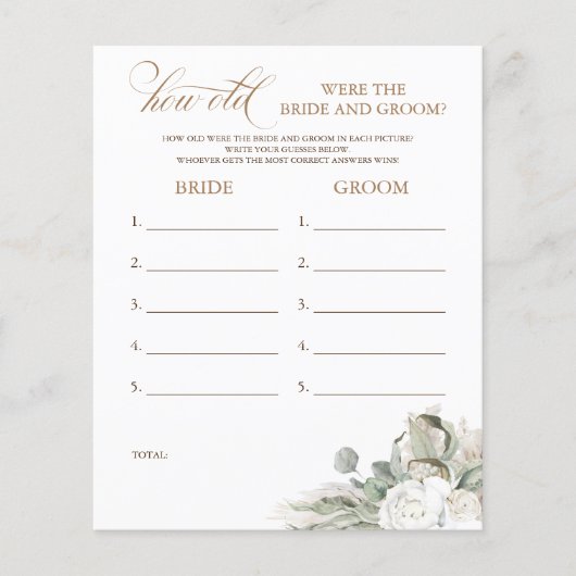 Wie alt waren die BRIDE und das Game (Vorderseite)