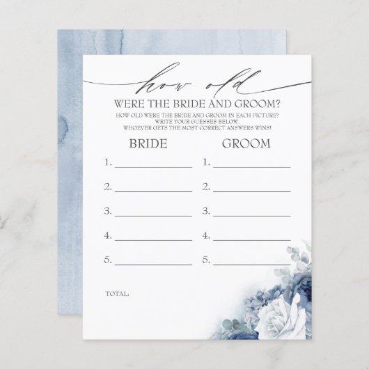 Wie alt waren die BRIDE und das Game (Vorne/Hinten)