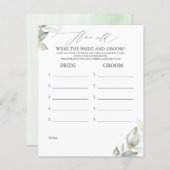 Wie alt waren die BRIDE und das Game (Vorne/Hinten)