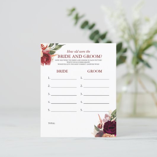 Wie alt waren die BRIDE und das Game (Stehend Vorderseite)