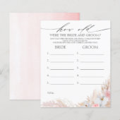 Wie alt waren die BRIDE und das Game (Vorne/Hinten)