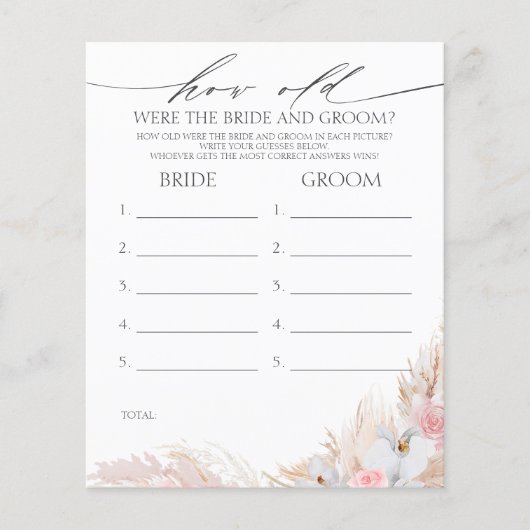 Wie alt waren die BRIDE und das Game (Vorderseite)