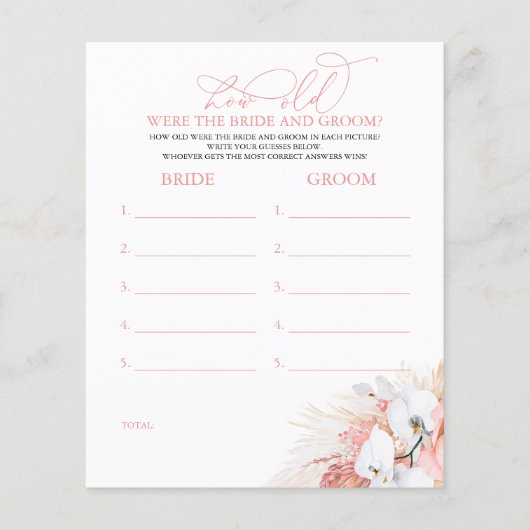 Wie alt waren die BRIDE und das Game (Vorderseite)