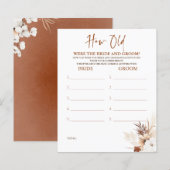 Wie alt waren die BRIDE und das Game (Vorne/Hinten)