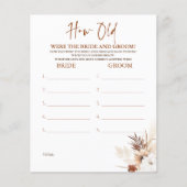 Wie alt waren die BRIDE und das Game (Vorderseite)