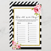 Wie alt waren sie - Brautparty-Spiel (Vorne/Hinten)