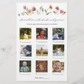 Wie alt waren sie Brautparty-Spiel (Vorderseite)