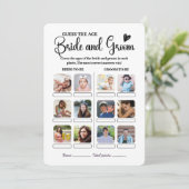 Wie alt waren sie das Brautparty im Alter schätzen Einladung (Stehend Vorderseite)