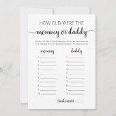 Wie alt waren sie das Party Baby Showcard? Einladung (Vorderseite)