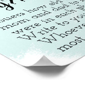 Wie alt waren sie? Hase Poster (Ecke)