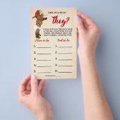 Wie alt waren sie OM Fireman Baby Duschkarte Flyer (Handgriff)