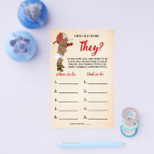 Wie alt waren sie OM Fireman Baby Duschkarte Flyer (Einzeln)