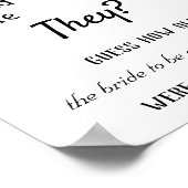 Wie alt waren sie? Orange Blume Poster (Ecke)