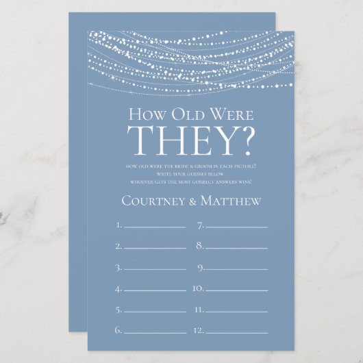 Wie alt waren sie trostlose blaue Lichter? (Vorne/Hinten)