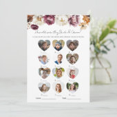 Wie alt waren sie, um Brautparty zu züchten Einladung (Stehend Vorderseite)