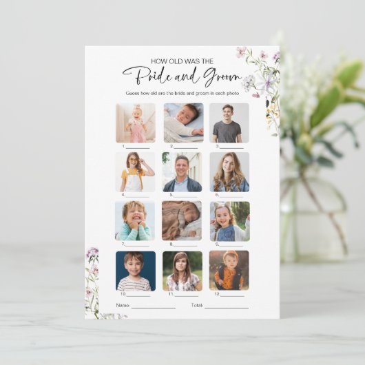 Wie alt waren sie, um Brautparty zu züchten Einladung (Stehend Vorderseite)