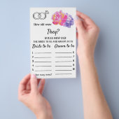 Wie alt waren sie? - Violette Blume Flyer (Handgriff)