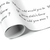 Wie alt würdest du sein? Packpapier (Rolleneckpunkt)