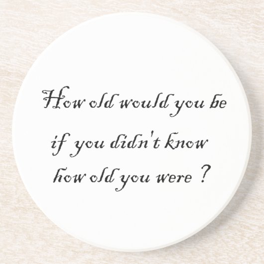 Wie alt würdest du sein?-Untersetzer? Getränkeuntersetzer (Vorne)