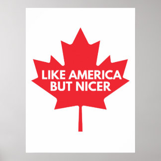 Wie Amerika, aber Nicer Poster