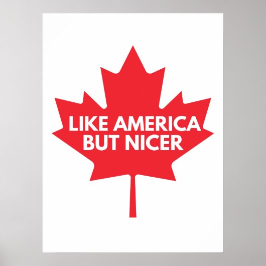 Wie Amerika, aber Nicer Poster (Vorne)