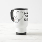 Wie Ärzte auf Ihren Notfall reagieren Reisebecher (Vorderseite Links)