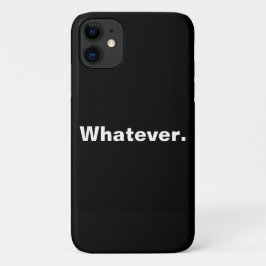 Wie auch immer ein Wort Minimaldesign Case-Mate iPhone Hülle